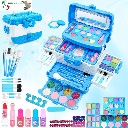 Trucchi per Bambine Set - 57 Pezzi Trucco per Bambina Anallergici Valigetta Truc - Foto 2 di 9