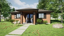 Tiny Home House Plans - 3 Bedroom, 1 bath, PDF Blue Prints, Perfect for AirBnB  