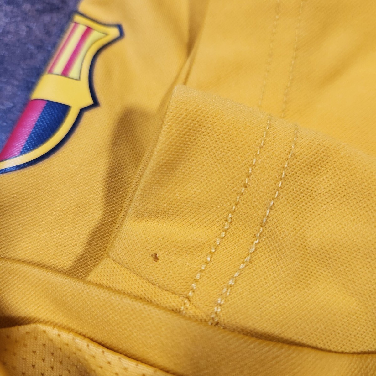 Nike Dri-Fit FC Barcelona Barca Academy Jersey Yellow Soccer