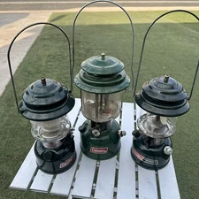 COLEMAN LANTERNS LOT OF 3 PARTS ONLY/NOT WORKING AS IS SEE INFO-PICS