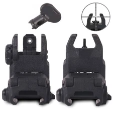 Flip Up Sight New Generation Front & Rear Back Up Sight Set Black
