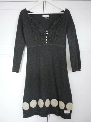 ODD MOLLY  🇸🇪 warmes Kleid super süss Häckelblumen Gr 1 - Bild 1 von 4