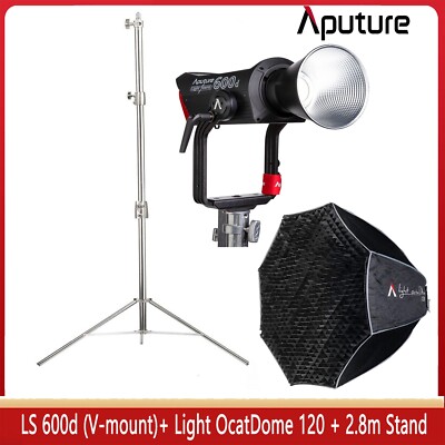 Aputure LS 600d V-Mount 600W Video Light Daylight + Light OcatDome 120 + Stand