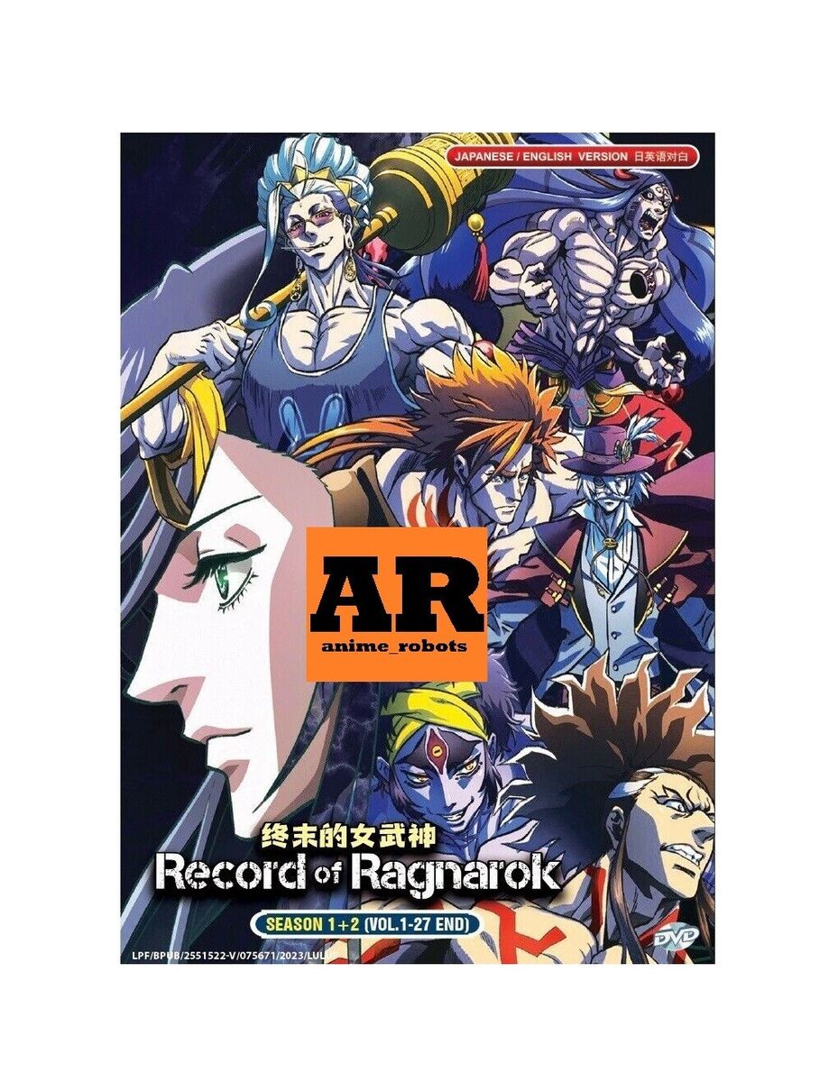 English dubbed of Record Of Ragnarok Season 1+2 (1-27End) Anime DVD Region 0