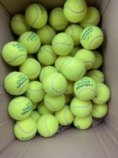 50 Used Tennis Balls HEAD WILSON DUNLOP for Pets or Training Excellent O