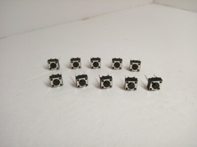 10x Pack Lot 6 x 6 x 4.3 mm 2 Pins Push Touch Momentary Micro Button Switch DIP