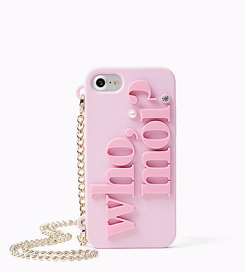 Kate Spade Who Moi Miss Piggy Iphone 7 7s Case With Gold Chain For Sale Online Ebay