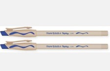 Image of Paper Mate Replay Erasable Ballpoint Pen | Medium Point (1.0mm) | Blue | 2 Count