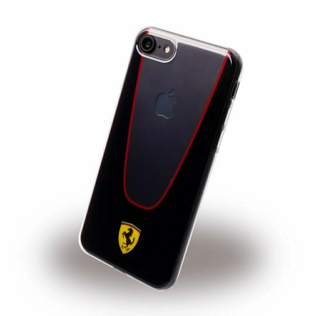 Custodia Ferrari Rigida Antiurto Per IPhone SE (2022/2020) E IPhone 8/7/6/6S – Nero - Foto 4