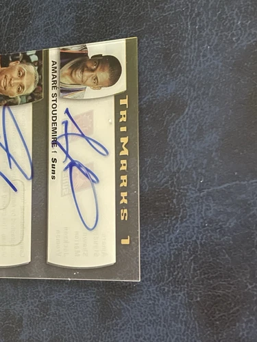 2005-06 Upper Deck Trilogy Shawn Marion , Amare Stoudemire Autograph Ser#24/35. - Picture 8 of 14