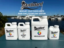 Mercury Cold Fusion White - 1 PINT Refinishing Kit