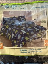 6 Pcs TWIN Dinosaur KIDS COMFORTER BED IN A BAG