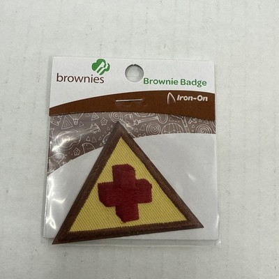 New Girl Scout First Aid Badge Iron-On Brownies 2  Patch
