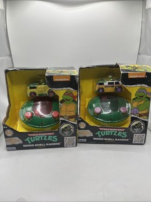 Funrise TMNT Micro Shell Racers Raphael & Donatello X2  RC Car Turtle Van New