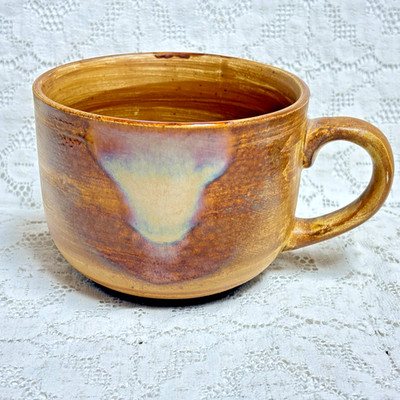 Sango Splash Brown 4951 Jumbo Mug 24 oz Coffee  Brown Drip Stoneware  EXC