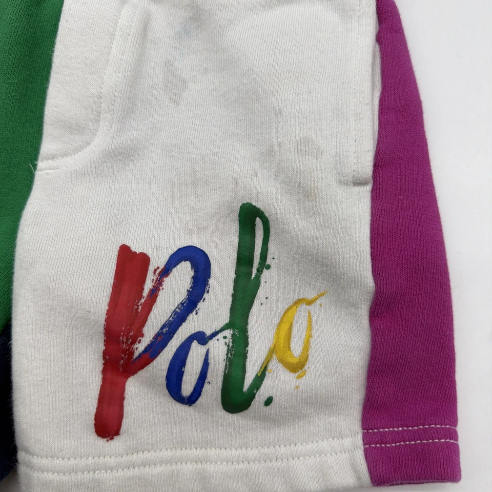 Pantalones Cortos Polo Ralph Lauren Niños Pequeños 4/4T Bloques de Color Bolsillo Logo. #38998 Foto 2 de 4