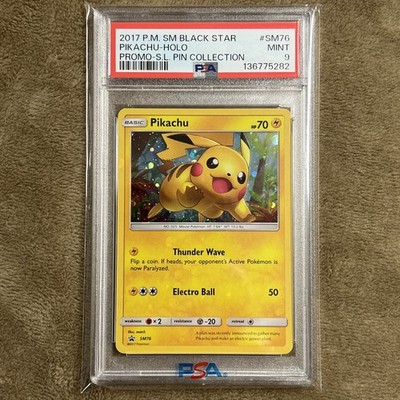 Pikachu SM76 Black Star Promo Pokémon 2017 Shining Legends Pin