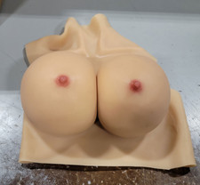 H Cup Silicone Breast Forms Huge Boobs Breastplate Crossdresser Cotton Filled