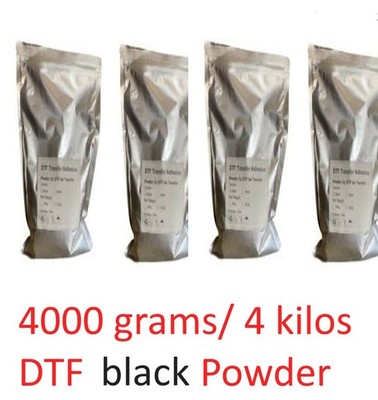 4 KILOS / 4000 grams DTF Powder  DTF Printing 8.8lb Adhesive black  DTF Powder