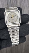 Vintage Seiko 5 Automatic 6309-546A Beauty Grey Dial Men's Wristwatch Japan.
