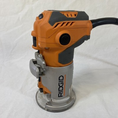 RIDGID R2401 1.5HP 5.5A Corded Compact Variable Speed Lighted Trim Router Orange