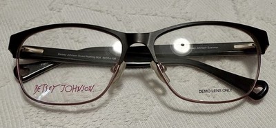 NWT Betsey Johnson Sweet Nothing BLK Pink Leopard Rockabilly Retro Frames Y2K