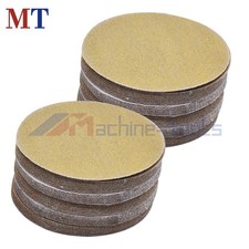 100 Pack 5" 120 Grit Hook Loop Pads Sanding Disc NO-Hole Sand Paper High Quality