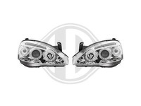 Designscheinwerfer Klarglas Chrom FüR Opel Corsa 2000-2006