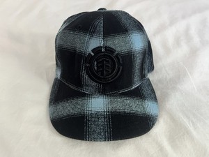 The Official Element Crowns Flexfit Skateboarding Hat 6 Panel Blue Black Preown