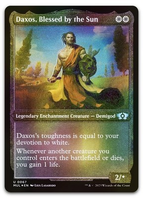 Daxos, Blessed by the Sun (Foil Etched) #67 NM March of the Machine Magic MTG