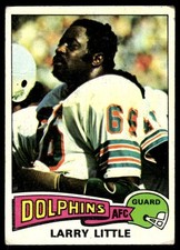 1975 Topps Larry Little Miami Dolphins #499