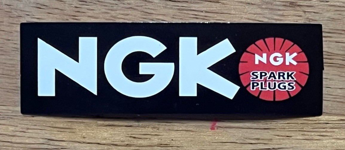 NGK spark plugs GlossyFinish. Approx Size: 3X 1. Fast Free Ship W/Tracking