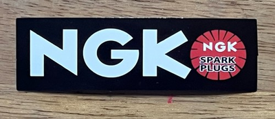 #ad NGK spark plugs *Glossy*Finish. Approx Size: 3”X 1”. Fast Free Ship W Tracking $3.19