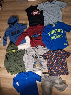 Bekleidungspaket Gr 122 Jungen Kleiderpaket T Shirt Hose Shorts H&M Topomini