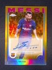 2024-25 Topps Chrome UEFA Lionel Messi Auto True Orange Refractor /25