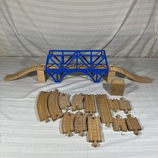 Learning Curve Wooden Thomas Train Clickety Clack Sodor Bay Bridge Tracks LOT Q1