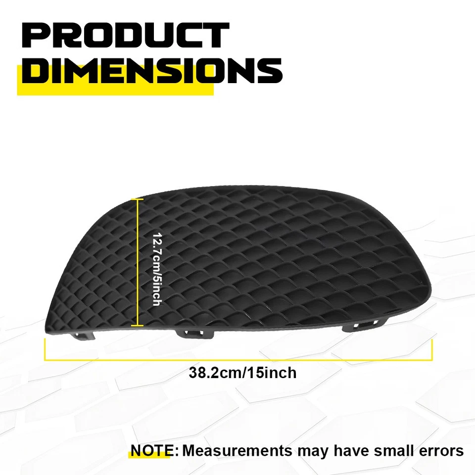 2058850823 Fog Light Cover Front Right Side ABS Fit 2015-2018 Mercedes Benz C300 - Image 3 of 4