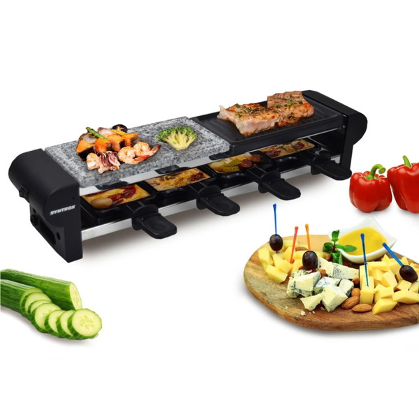 Raclette Thurga Mit Grill Und HeißEm Stein FüR 4 Personen Syntrox Germany-image