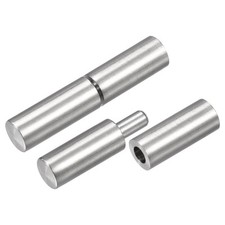 Charnières à Souder 80 x 16mm Mâle à Femelle pour Barrière Porte Fenêtre 2 Paire