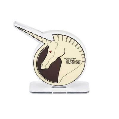 Premium Bandai Acrylic Logo Display EX THE VIST FOUNDATION Gundam Unicorn Logo