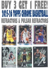 2025-26 Topps Chrome Basketball REFRACTORS/PULSAR (BUY 3 GET 1) You Pick/Choose