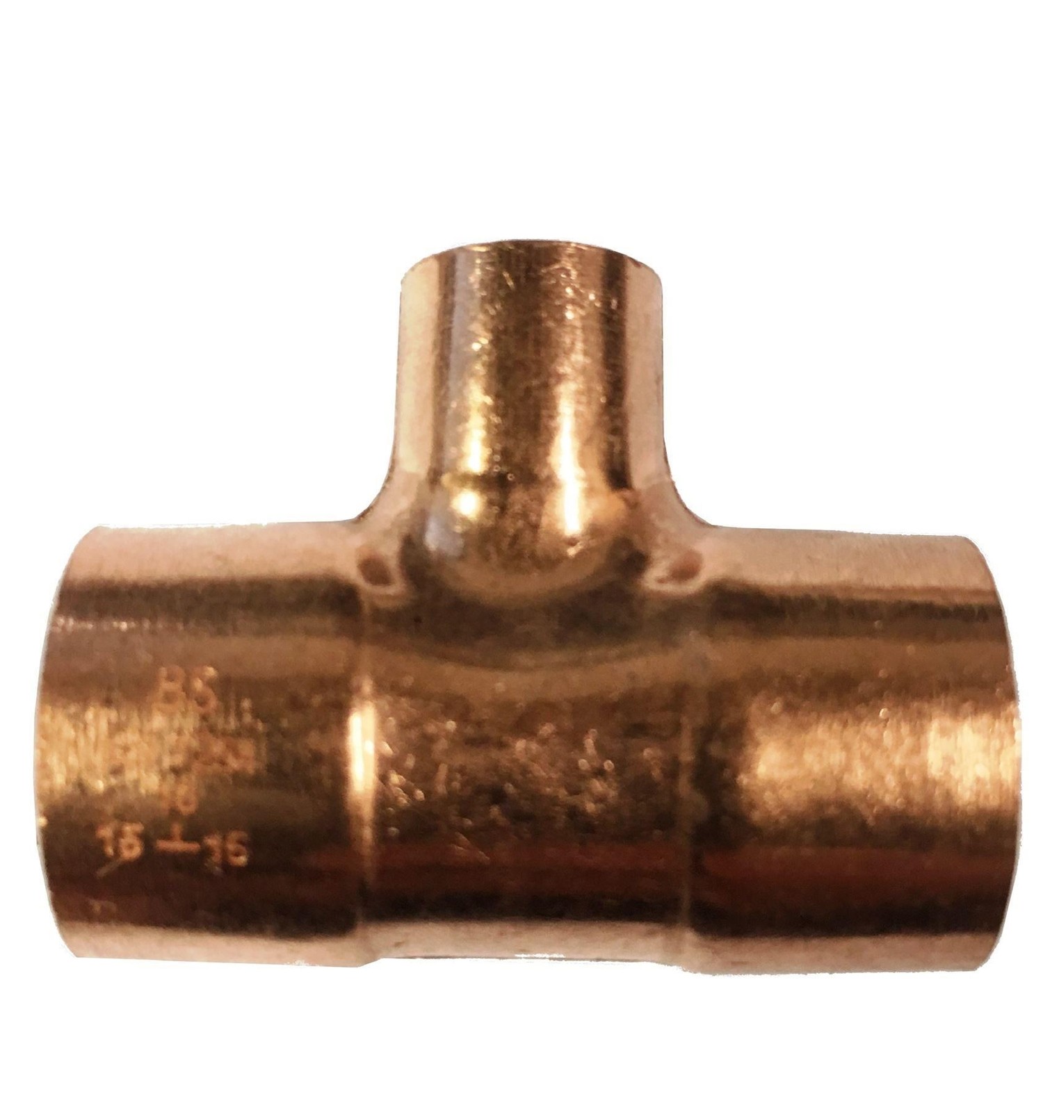 BAG OF 2 - 15mm x 15mm x 10mm Reducing Tee - End Feed - FREE Next-Day Delivery - Image 2