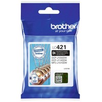 Original Druckerpatrone Brother LC-421 Bk Schwarz FüR MFC-J 1010 Dw Black