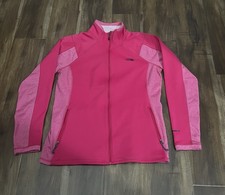 The North Face Womens Pink Zip Up Track Jacket Athletic Full Zip Size Large