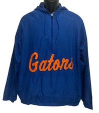 University Of Florida Gators Pullover Jacket Adult M Blue Pull Over Hooded