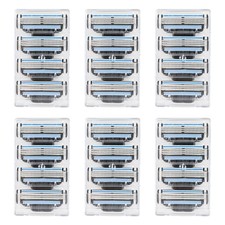 24 Pezzi Lamette Compatibile Mach 3 Turbo Ricariche per Lame per Rasoio da Uomo