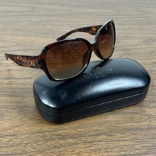 Coach Women  s Sunglasses Tasha S846 Tortoise 130 W/ Case - Read
