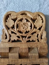 Vintage Wooden Hand Carved Folding Book Holder Display Stand Bible Cookbook