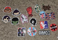 Rock Music Vinyl Stickers, 45 Pieces