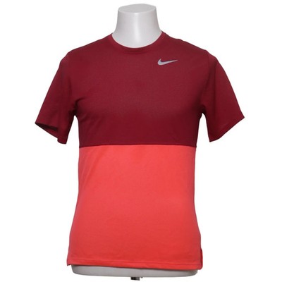 Nike, T-shirt, Größe: XL, Rot/Mehrfarbig, Polyester, Einfarbig, Herren #esj